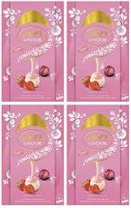 4 x Lindt White Choc Egg Strawberries & Cream Truffles - 260GM