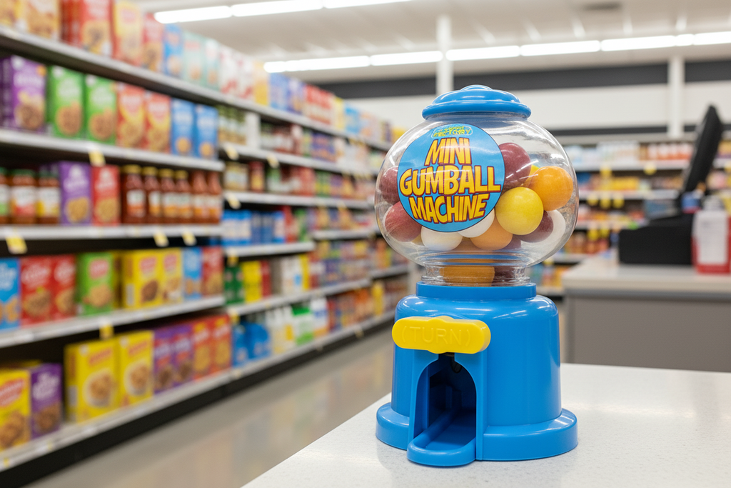 12 x Candy Factory Mini Gumball Machine 35G