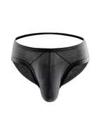 2 Pack Men's Low Rise Back Hollow 3D U-convex Large Pouch T-Back Briefs