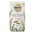 Organic Wholemeal Spelt Fusilli - 500g - Biona