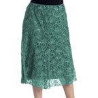 SEQUIN AND LACE ELASTIC WAIST SKIRT