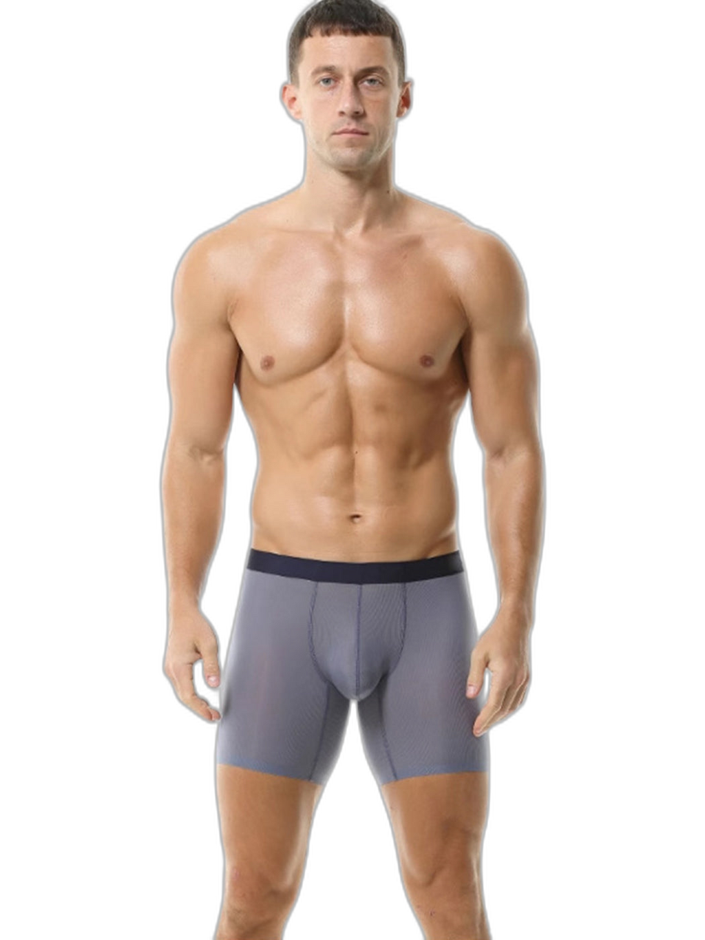 2 Pack Men’s Breathable Athletic Mesh Boxer Briefs