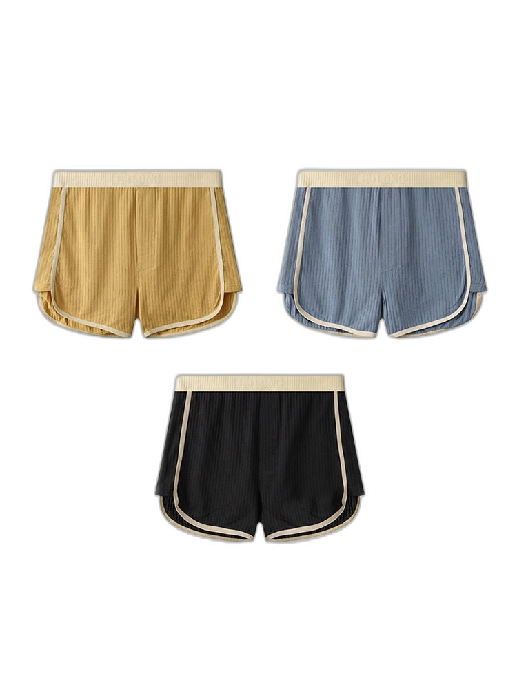 3 Pack Men's Ultra-Soft Cotton Solid Color Odor-Control Boxer Briefs