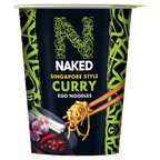 5 x Naked Noodle Singapore Curry Noodle Pot 75Gm