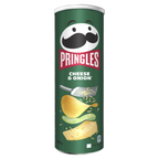 19 x Pringles Cheese & Onion Crisps Can 165G