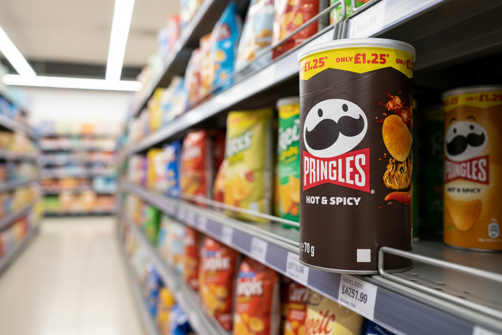 12 x Pringles Hot & Spicy - 70Gm