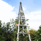 Large Garden Sage Obelisk Outdoor Arch Heavy Duty Strong Wooden Plant Cage