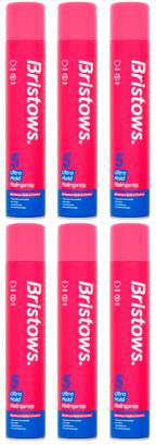6 x Bristows Hairspray Ultra - 400Ml