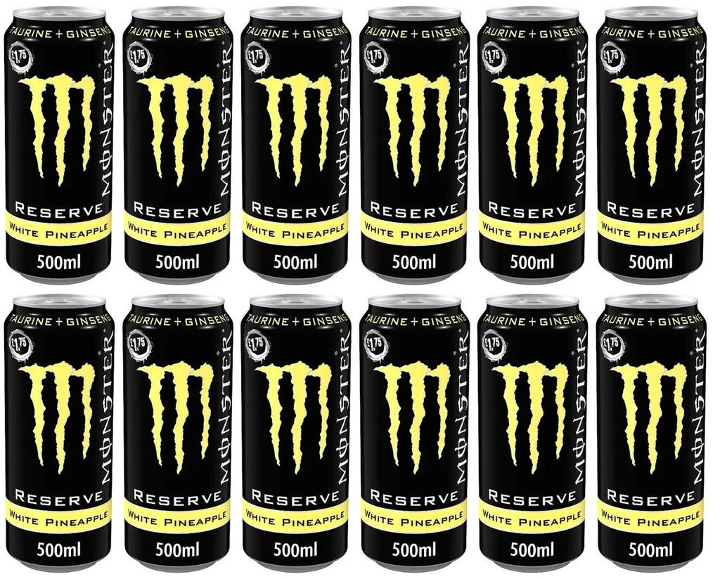 12 x Monster Energy Reserve White Pineapple - 500ML