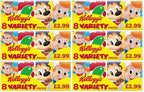 6 x Kelloggs Variety  Pack - 196G
