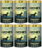 6 x Archies Working Dog Chicken - 1.2KG