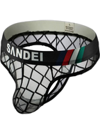 3 Pack Men's Low-Rise Lace Sexy Mesh Briefs And Thongs