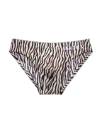 3 Pack ALLMIX Men's 3D Pouch Sexy Leopard Print Ice Silk Briefs