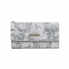 WTM2448 - Miss Lulu Elegant Women's Long Purse with Detachable Wrist Strap And Multi-Card Organizer - Grey