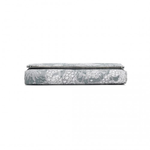 WTM2448 - Miss Lulu Elegant Women's Long Purse with Detachable Wrist Strap And Multi-Card Organizer - Grey