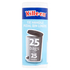 30 x Killeen Pedal Bin Liners Tie Handles 25 Litre - 25 PACK