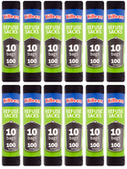 12 x Killeen Refuse Sacks 10 Bags 100 Litres