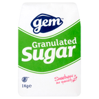 15 x Gem Granulated Sugar 1Kg