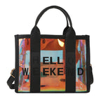 Letter Printing Large Capacity Fashion Laser Small Women's Handbag