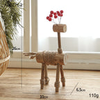 Christmas Decoration Solid Wood Deer Ornaments