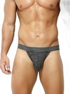 3 Pack Men's Breathable Mesh Odor-Resistant Solid Color Sexy Briefs