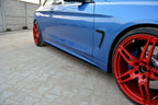Maxton Design - RACING SIDE SKIRTS SPLITTERS BMW 4 F32 M-SPORT (2013-2016)
