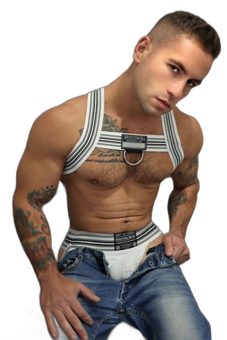 Breedwell Cumdump Bulldog Harness White