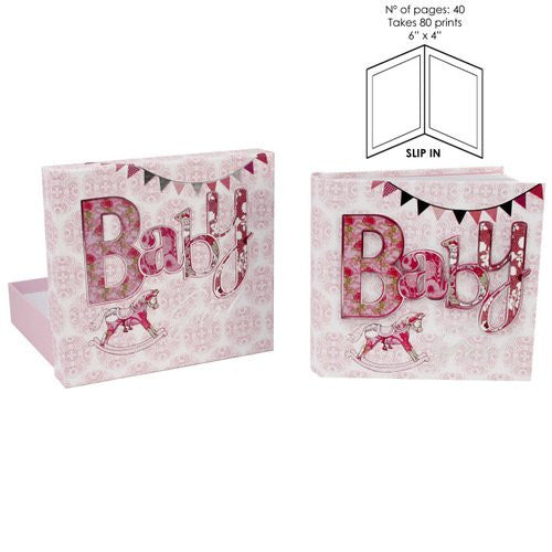 Laura Darrington Typography Collection Album Baby Girl 6"x4"