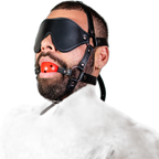 ruff GEAR Rein Harness with Breathable Ball Gag