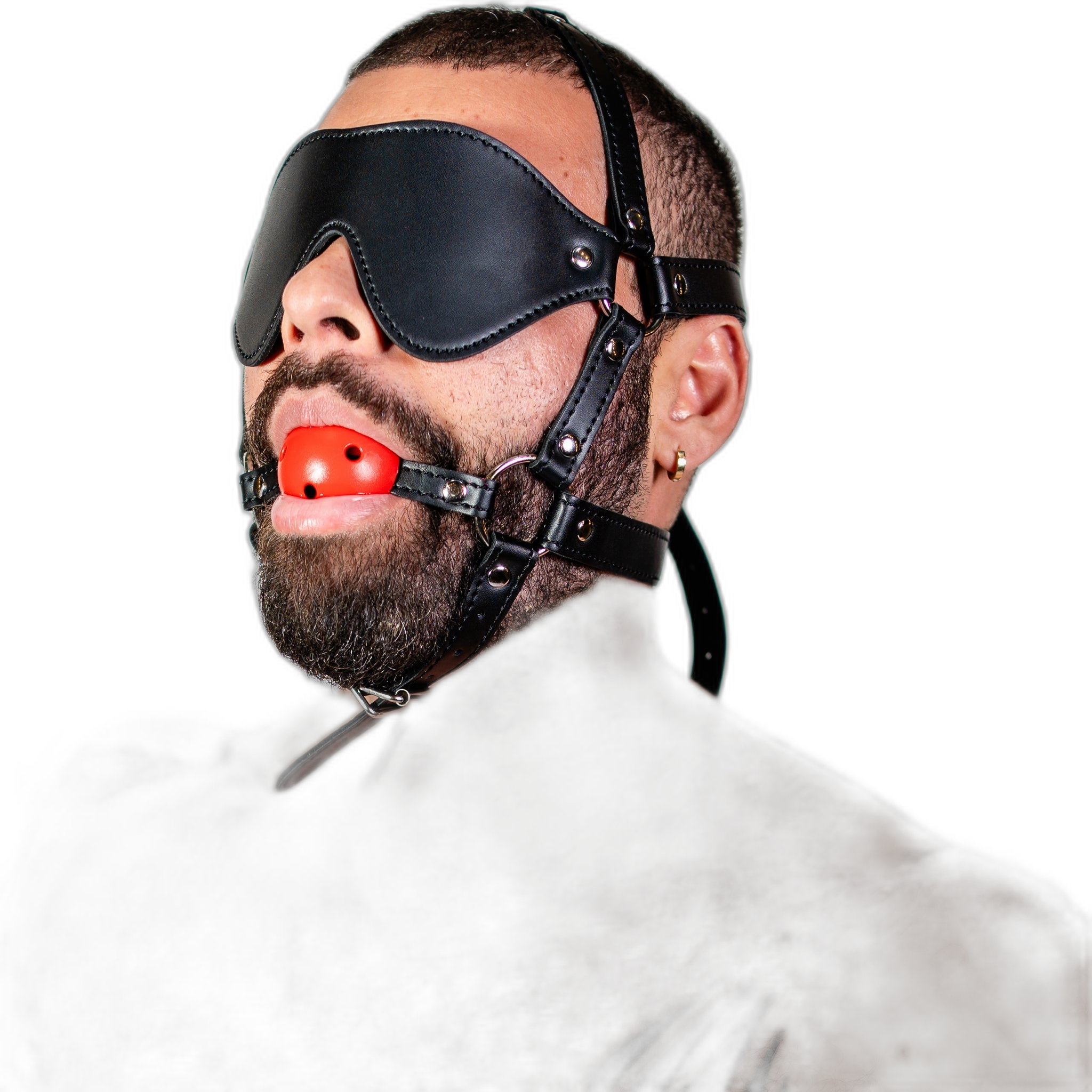 ruff GEAR Rein Harness with Breathable Ball Gag