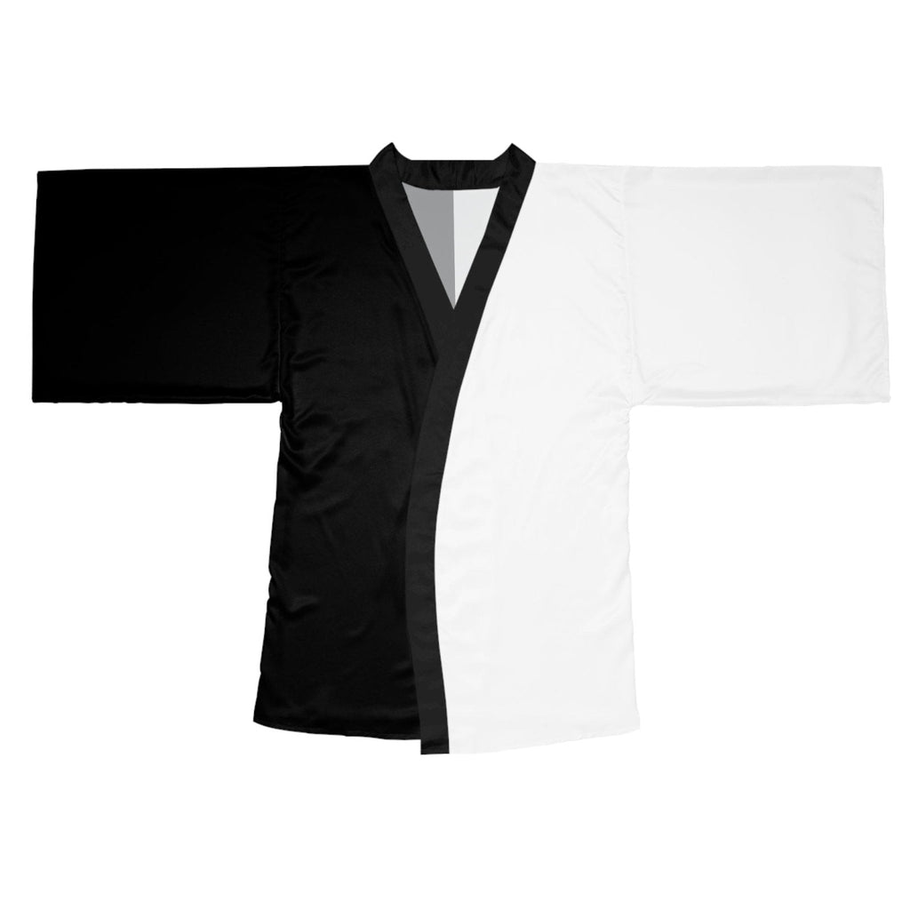 Half Black Half White - Womens Kimono Robe