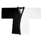 Half Black Half White - Womens Kimono Robe