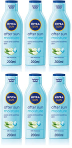 6 x Nivea Moisturising After Sun Lotion 200Ml