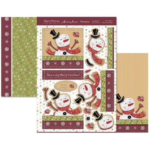 hunkydory adorable scorable luxury card collection magical christmas mr frostys merry christmas