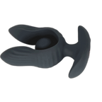 Petal - Inflatable Vibrating Butt Plug - Black Anal Dilator