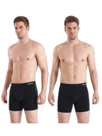 4 Pack Anti-Chafing High Elasticity Sports Boxer Briefs