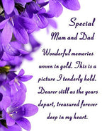 Mum And Dad Memorial Laminated Card With Butterfly Stake Holder And Special Message By Homestreet
