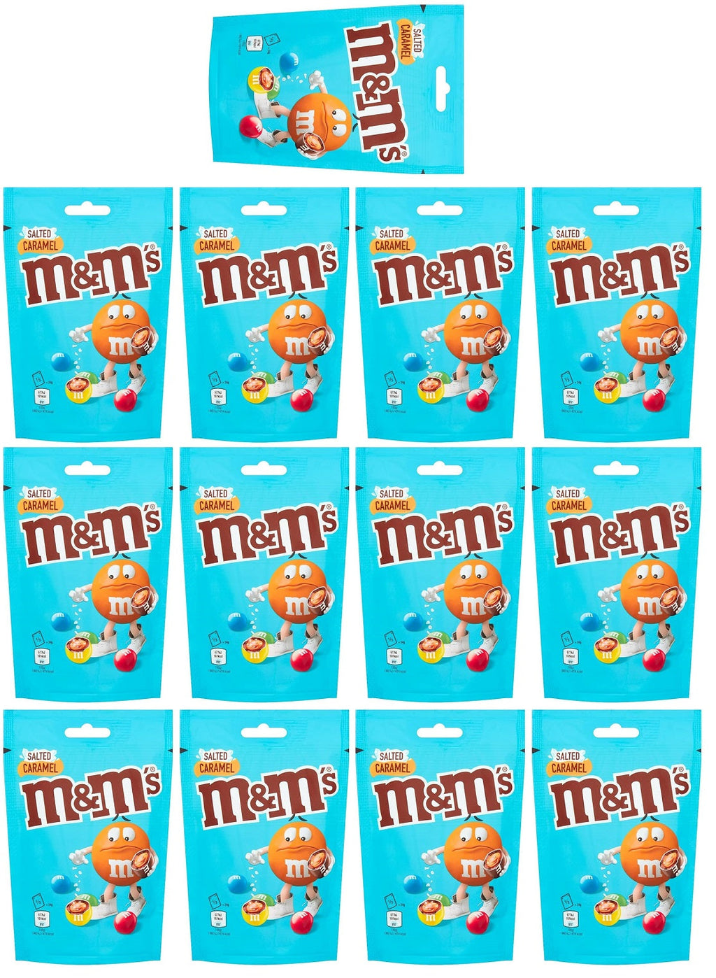 13 x M&m's Salted Caramel Chocolate Pouch Bag - 102GM