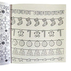 Colouring Therapy, Christmas Premium Adult Colouring Book - 60 Designs to Colour - Size 210mm x 210mm