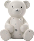 White Teddy Bear Resin Money Box 20cm Baby Newborn Gift