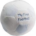 Snuggle Baby My First Football Baby Rattle, Blue and White Plush Sensory Ball, 15cm Soft Polyester, for Infants and Toddlers, Baby Shower Gift (Copy)
