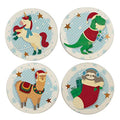 Puckator Festive Friends Set of 4 Christmas Coasters