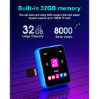 32GB MP3 Player with Bluetooth 5.0, Portable HiFi Lossless Sound MP3 Music Player and FM Radio, Voice Recorder, E-Book, Pedometer, 2.4 Inch Full Touch Screen Sports MP3 Player, Maximum Support 128GB