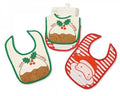 Baby Christmas Cotton Bibs 2 Pack - Little Pudding