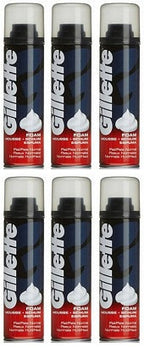 6 x Gillette Shave Foam Regular - 200ML