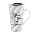 Lesser & Pavey "Dad, Well Done I'm Awesome" Travel Mug, Blue
