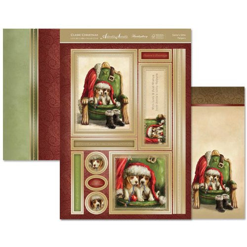hunkydory adorable scorable luxury card collection classic christmas santas little helpers