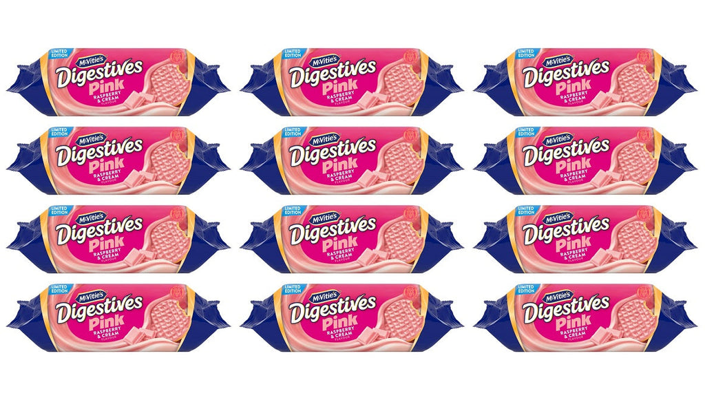 12 x Raspberry White Digestives - 232GM