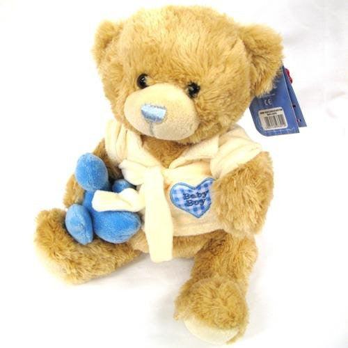 Baby Boy Blue Cuddles Bathtime Teddy Bear Gift 25cm