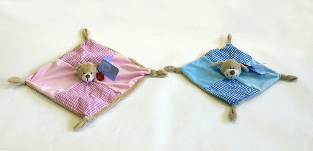 Babys First Puppy Blanket (BLUE) 28cm